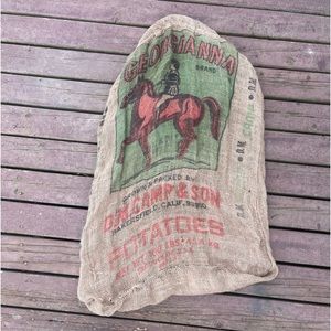Vintage Georgianna Potatoes Burlap Sack Bakersfield,CA